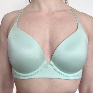Aerie teal mint Sunnie bra 34C T-shirt Adjustable Everyday Coquette Fairy aqua